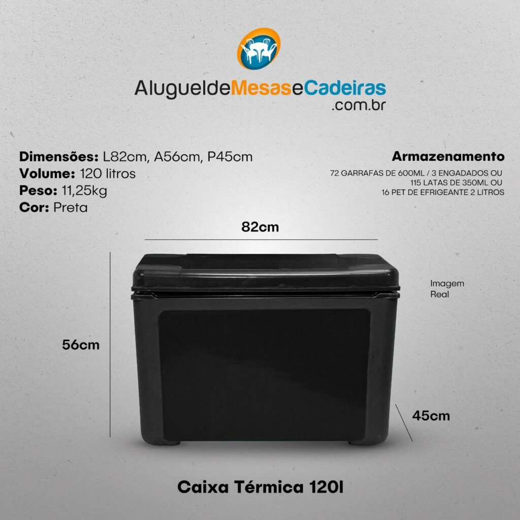 Caixa termica 120 litros
