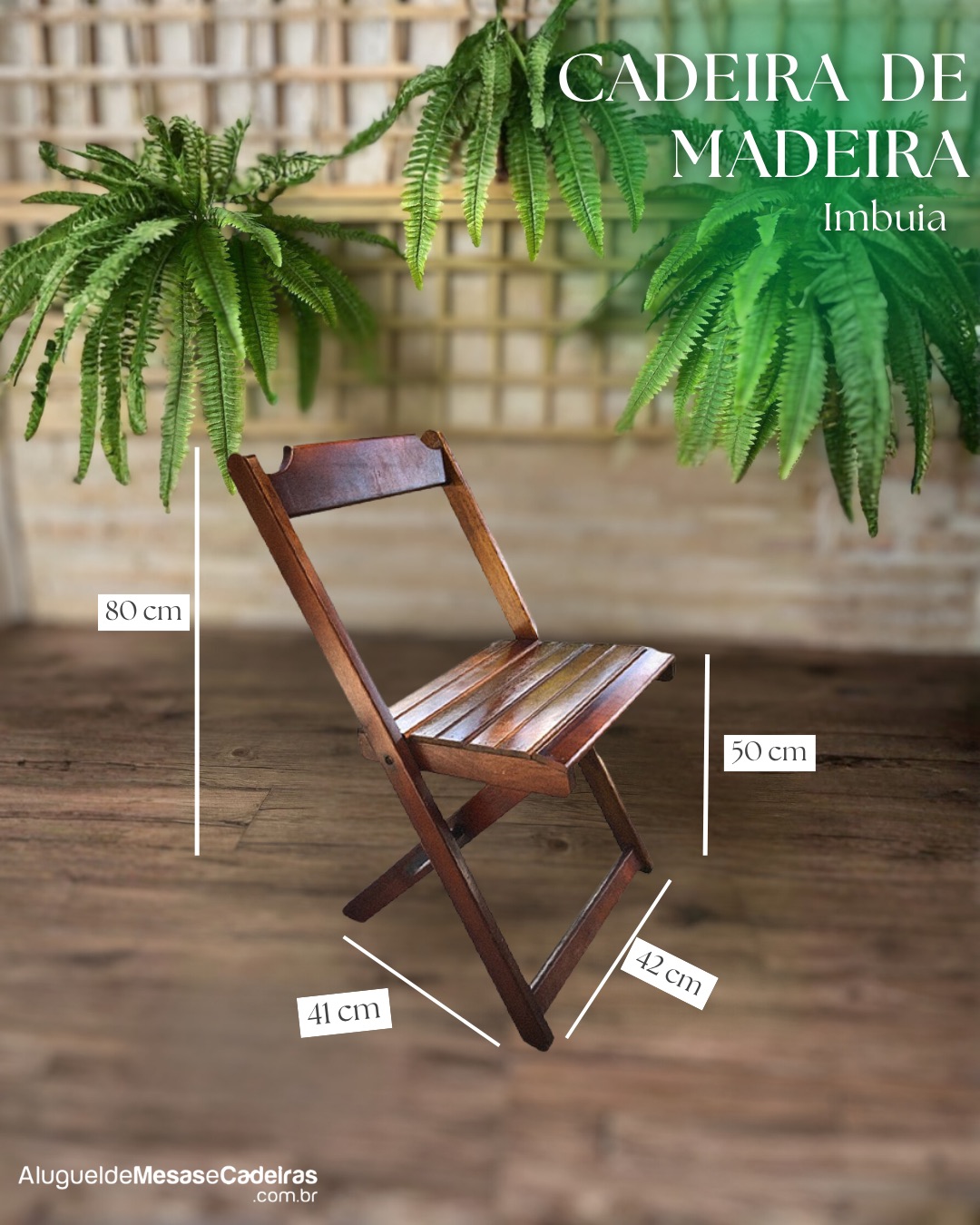 Cadeira de madeira imbuia
