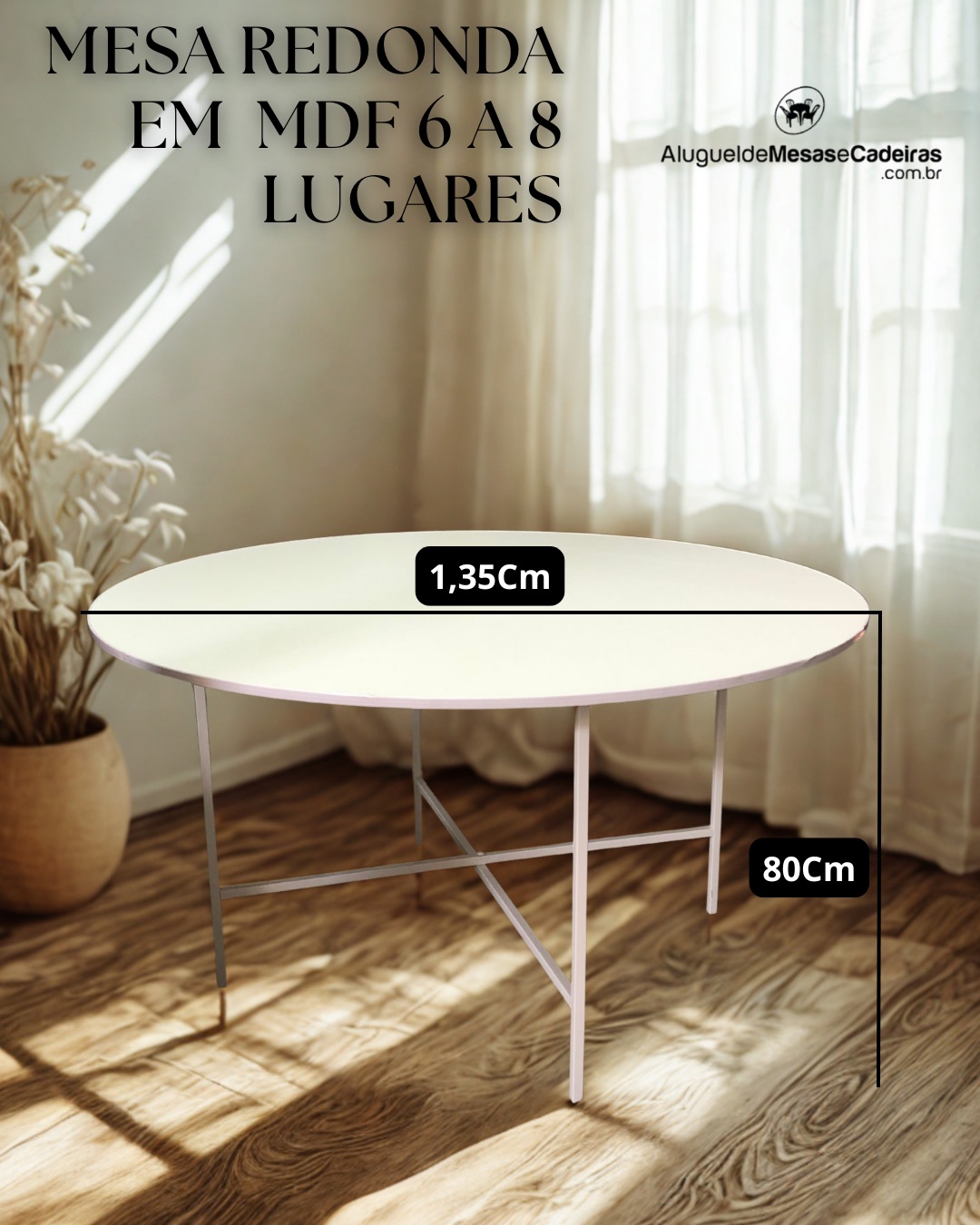 Mesas em MDF para eventos